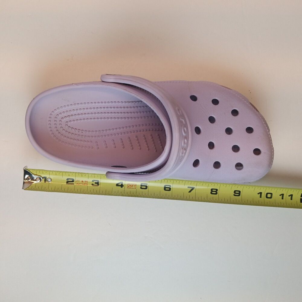 Crocs Classic Clogs Mens5/Womens7 Purple Unisex Slip On Shoes - Picture 8 of 9